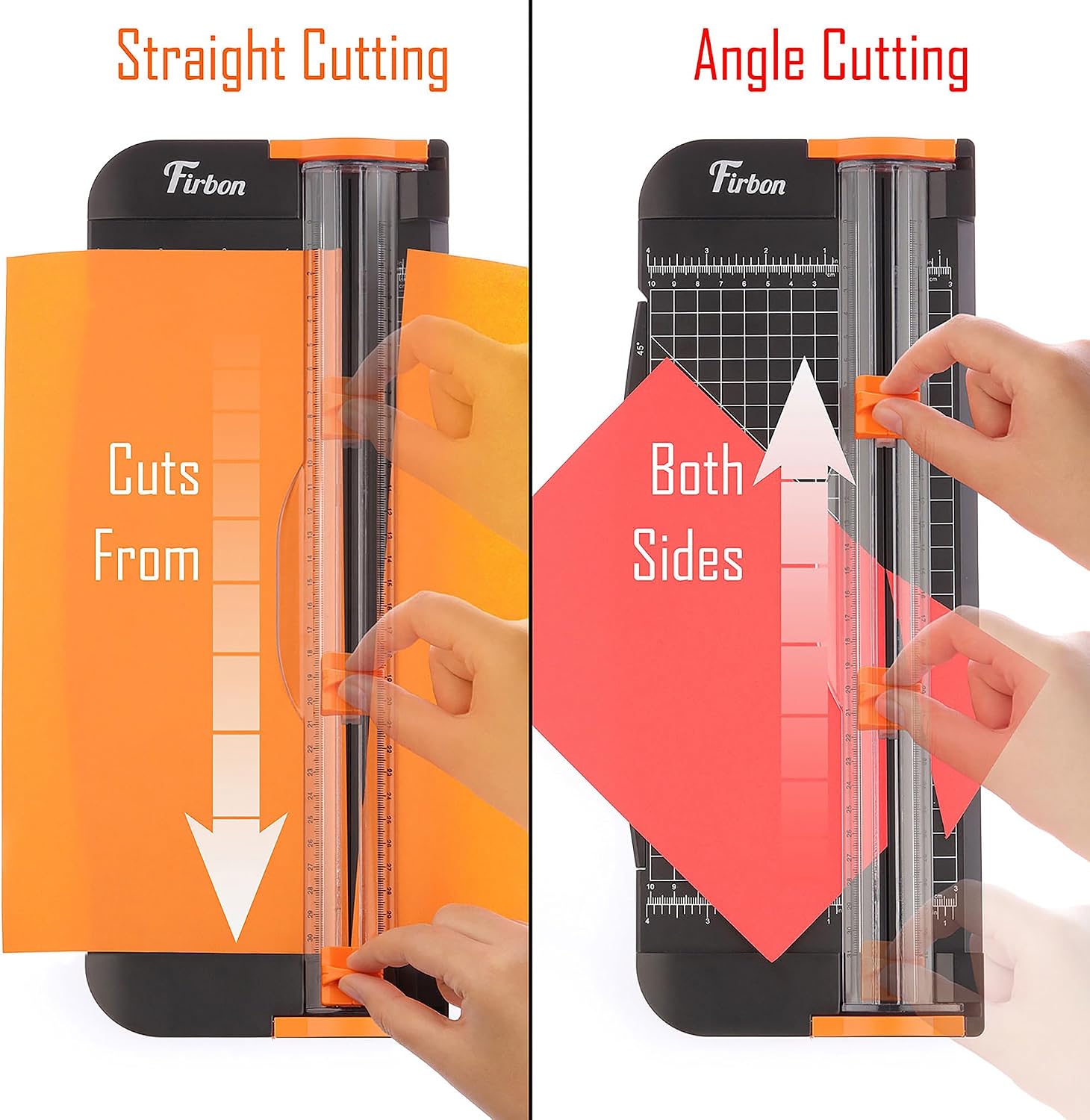 Firbon A4 Paper Cutter 12 Inch Titanium Paper Trimmer Scrapbooking Tool with Automatic Security Safeguard and Side Ruler for Craft Paper. Coupon. Label and Cardstock (Black) - Image 5